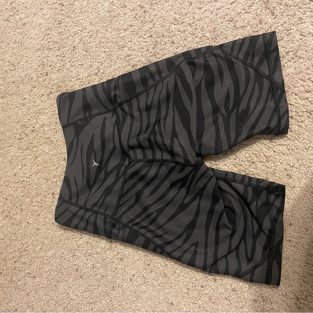 Old Navy Active Spandex zebra striped
